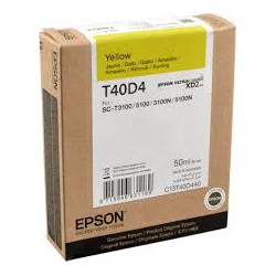 КАРТРИДЖ Epson T40D4 (SureColor SC-T3100/5100, XL 50мл, желтый)(C13T40D440)