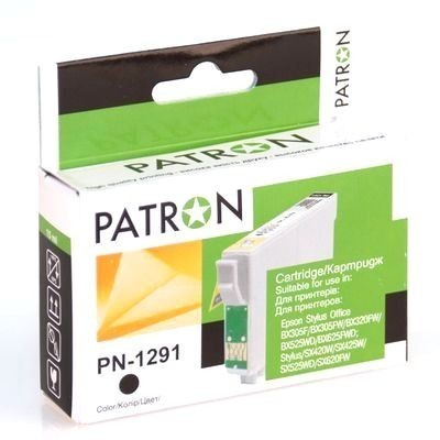 КАРТРИДЖ EPSON T1291 (PN-1291) BLACK PATRON