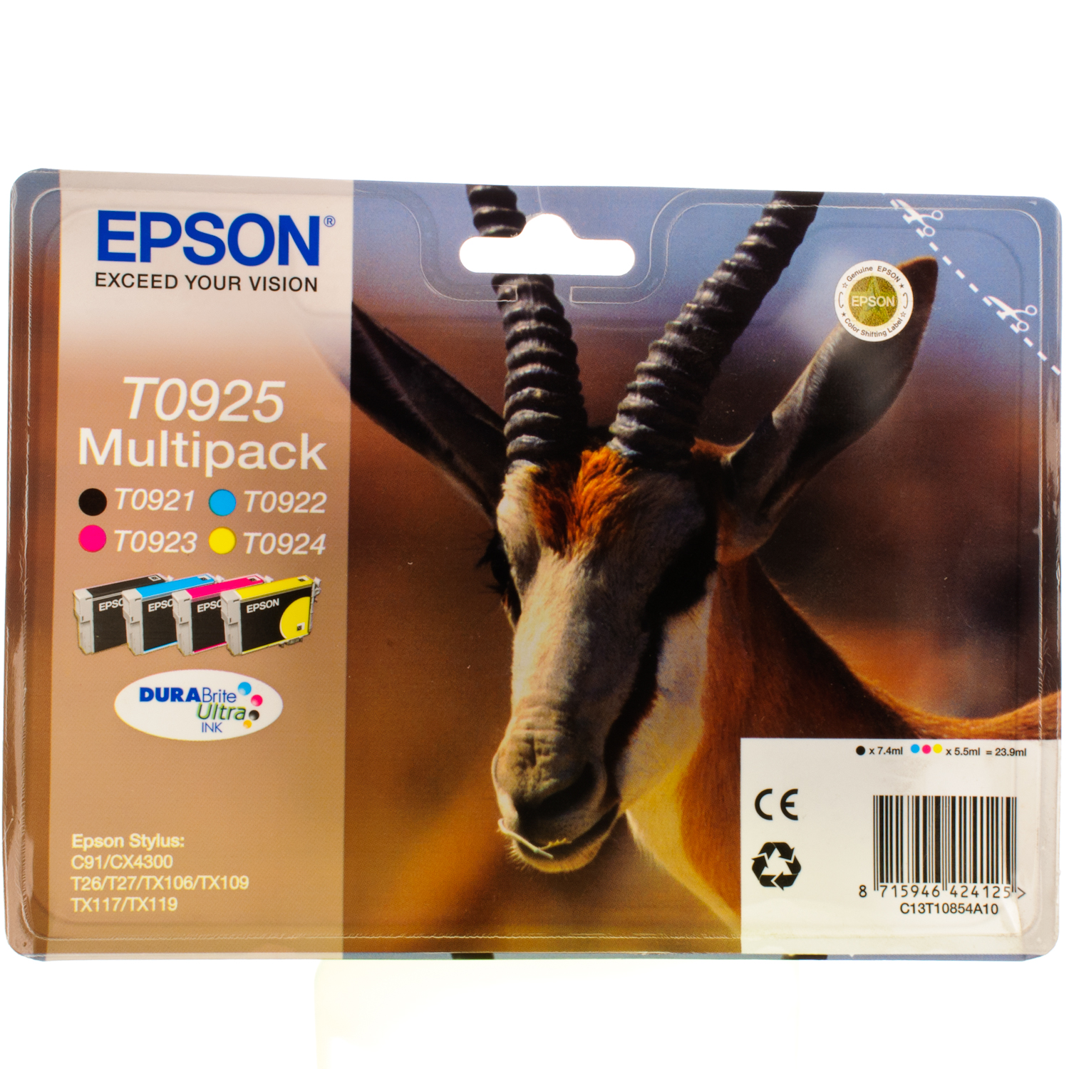 КАРТРИДЖ EPSON T09254A/T10854A Bk_C_M_Y MULTIPACK (4)