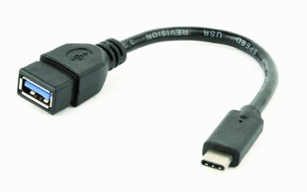 ПЕРЕХОДНИК GEMBIRD A-OTG-CMAF3-01 USB 3.0 OTG Type-C adapter cable (CM/AF)