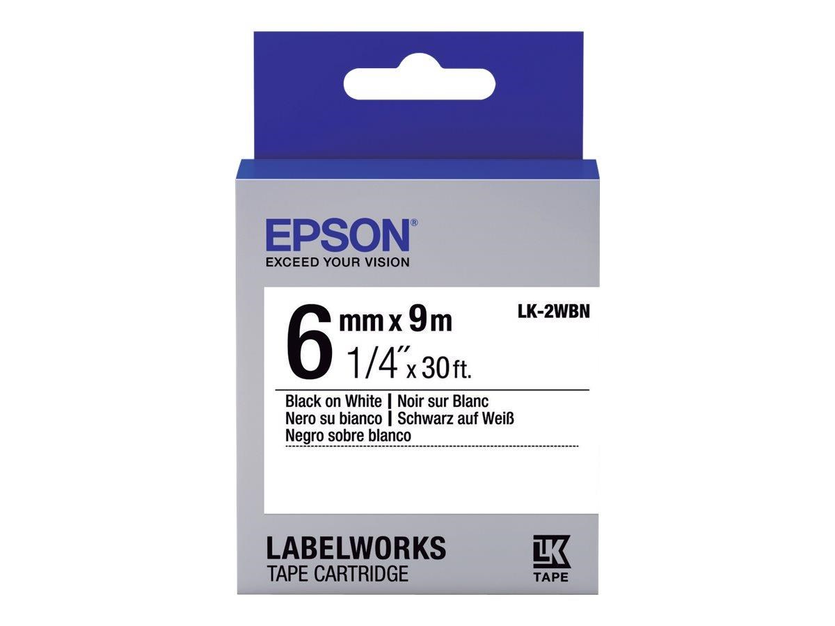 КАРТРИДЖ Label EPSON LK2WBN Std Blk/Wht 6mmx9m(C53S652003)