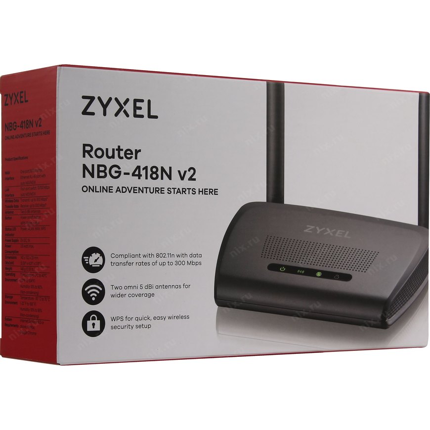 Router Zyxel NBG-418N V2-EU0101F